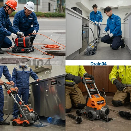 강남구 하수구 고압세척 횡주관 내시경 검사