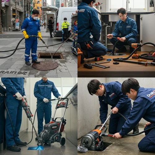 청담동 싱크대 막힘 배수구 카페 식당 주방