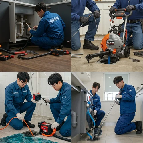 청담동 싱크대 막힘 배수구 카페 식당 주방