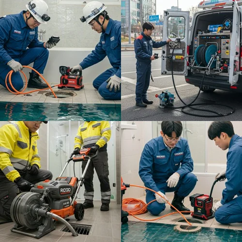 강남 싱크대 막힘 배수구 기름 덩어리로 꽉