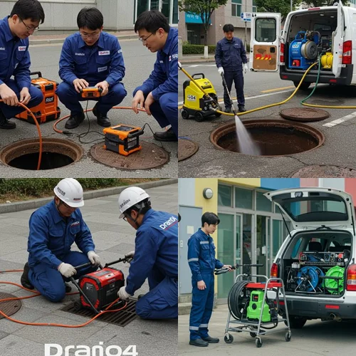 강남구 하수구 고압세척 횡주관 내시경 검사