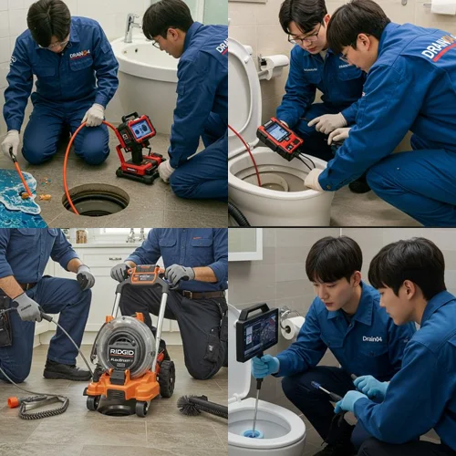 논현동 싱크대 막힘 배수구 식당 주방 기름때