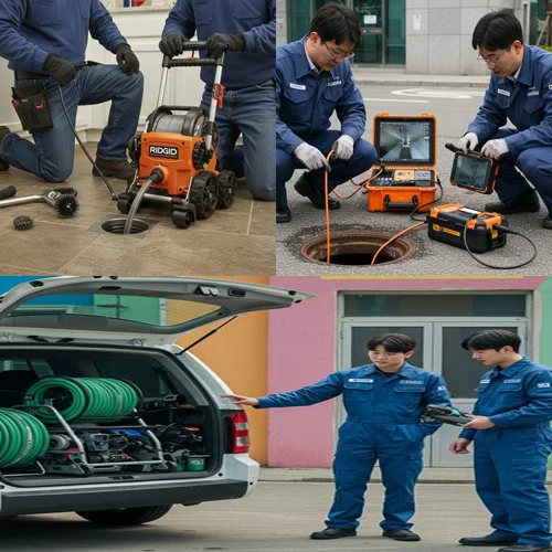 율현동 변기 막힘 수리 주택 변기 뚫음