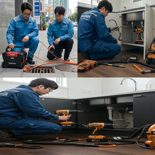 일원동 싱크대 막힘 배수구 아파트 하부장 누수