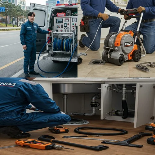 강남 하수구 뚫음 하수도 꽉 막힌 곳 신속