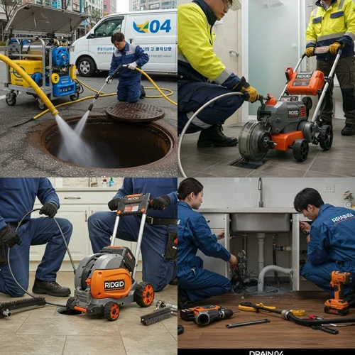 율현동 하수구 뚫음 하수관 청소