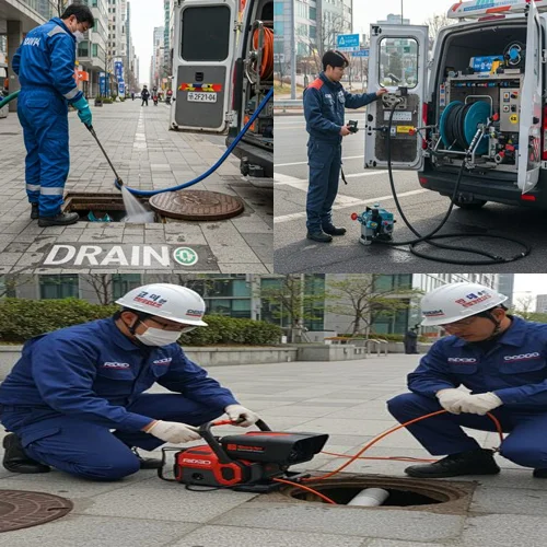 율현동 하수구 뚫음 하수관 청소