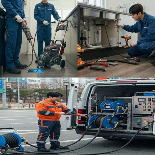 강남 배관 막힘 뚫음 배관 내시경
