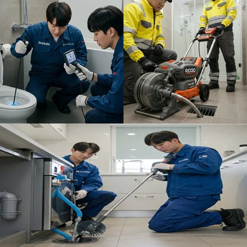 청담동 배관 막힘 뚫음 횡주관 뚫음