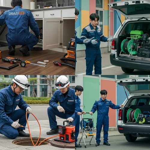 강남 신사동 배수구 막힘 화장실 역류