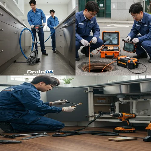 강남 신사동 하수도 막힘 하수관로