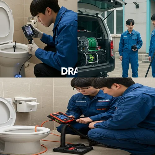 율현동 배수구 막힘 마당 하수구