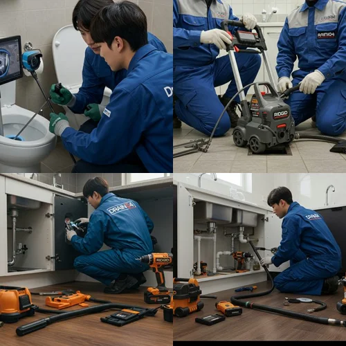 율현동 배수구 막힘 마당 하수구