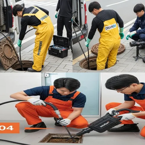 강남 신사동 고압세척 기름 슬러지