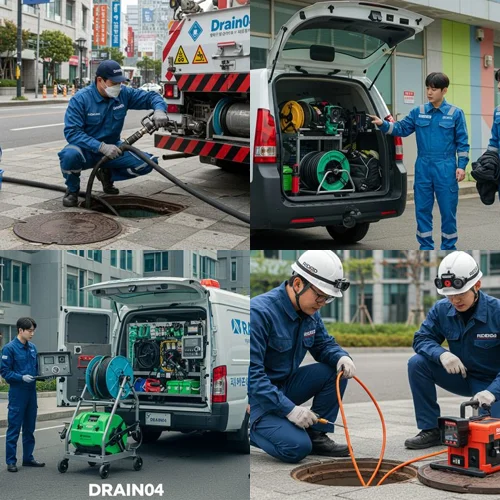 압구정동 하수도 막힘 횡주관 역류