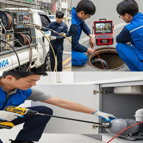 강남 신사동 싱크대 막힘 기름 슬러지