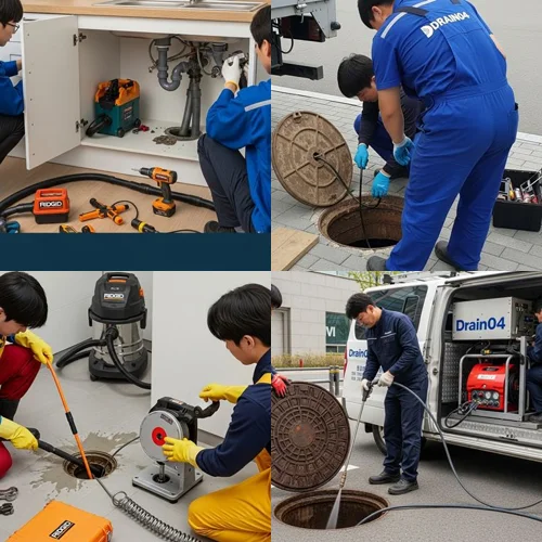 일원동 하수도 막힘 주차장 침수