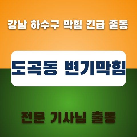 도곡동 변기막힘 3338