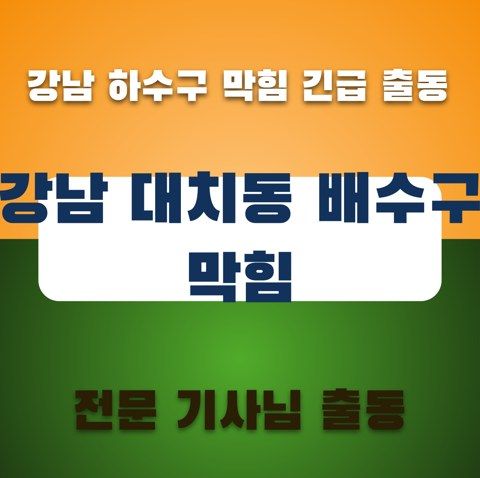 강남 대치동 배수구 막힘 3717