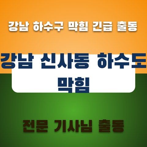 강남 신사동 하수도 막힘 3754