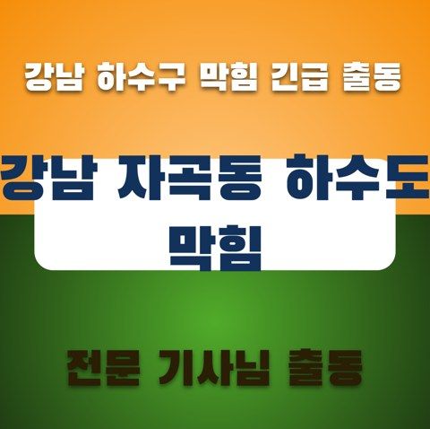 강남 자곡동 하수도 막힘 3742
